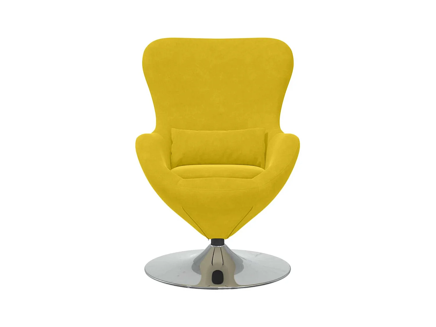Fauteuil œuf Jaune 63 x 73 x 90 cm Velours