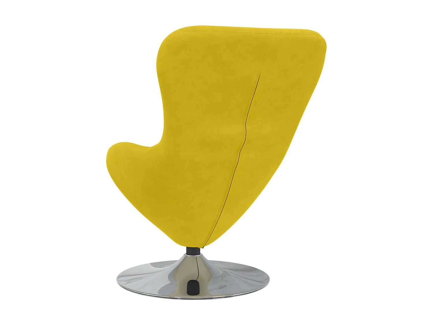 Fauteuil œuf Jaune 63 x 73 x 90 cm Velours