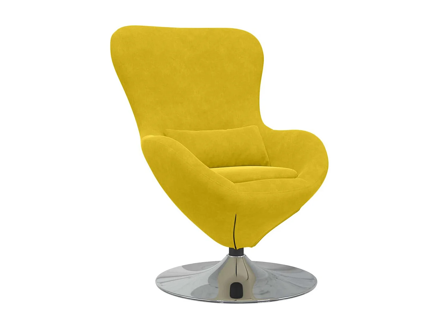 Poltrona uovo Giallo 63 x 73 x 90 cm Velluto