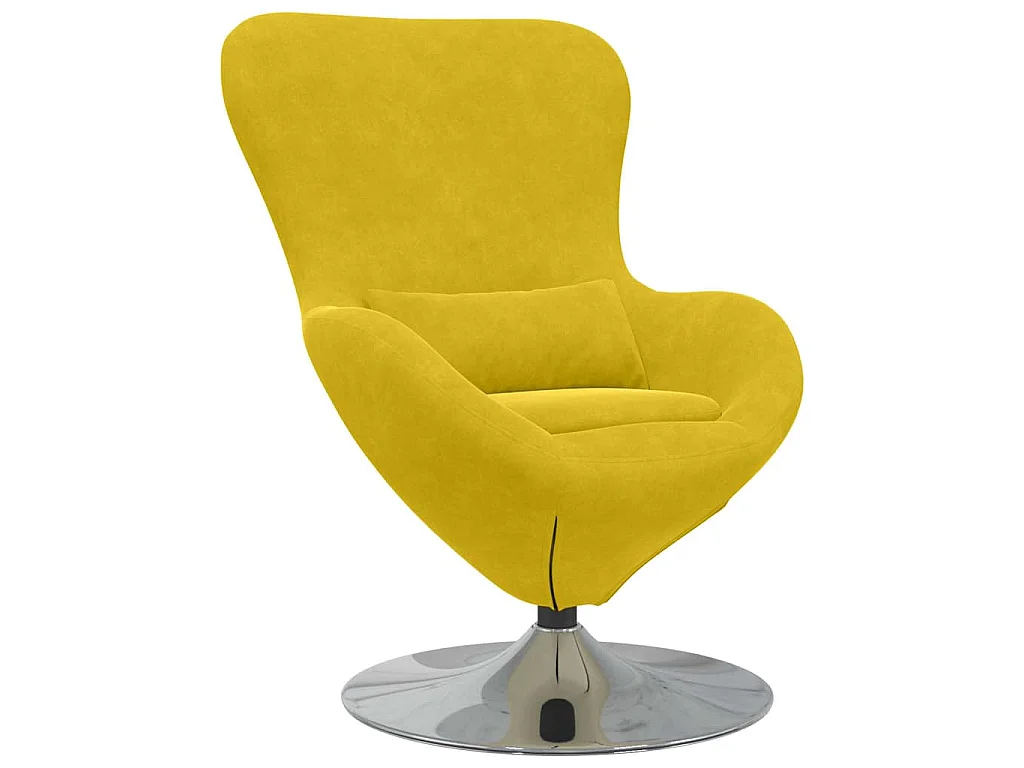 Poltrona uovo Giallo Velluto