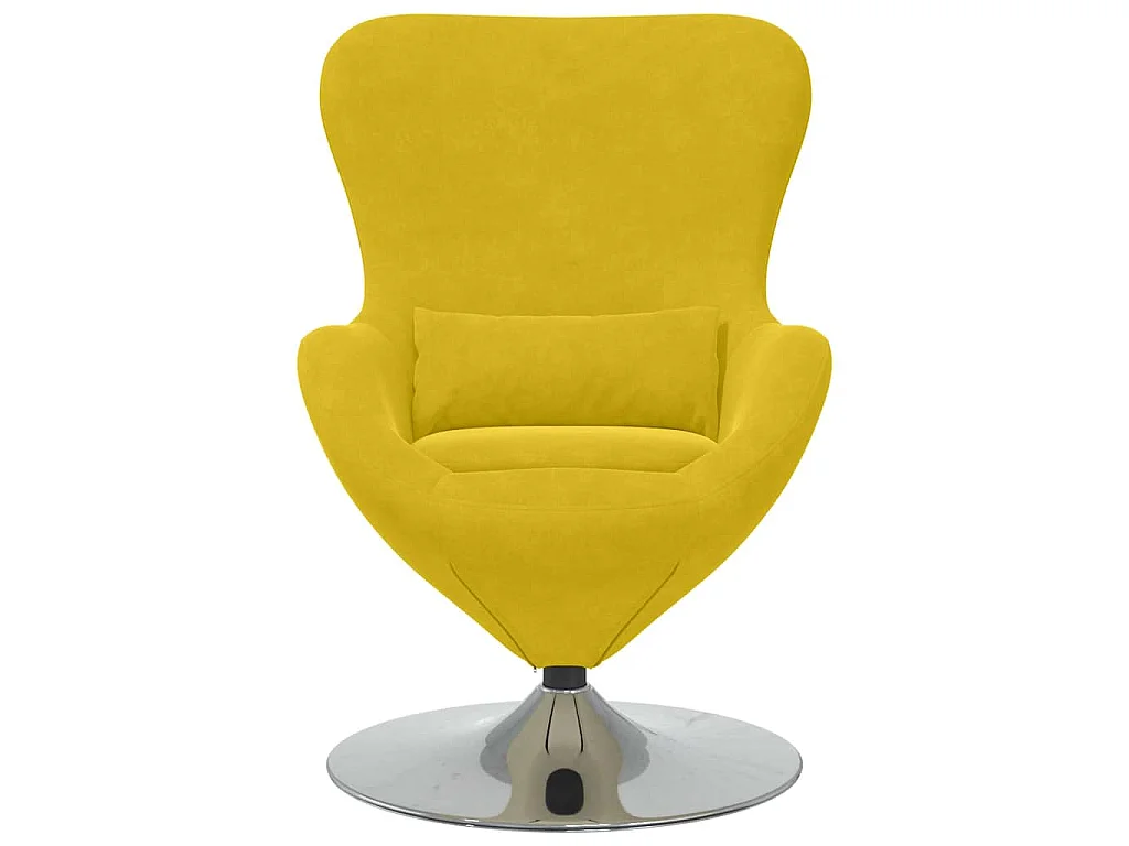 Poltrona uovo Giallo Velluto