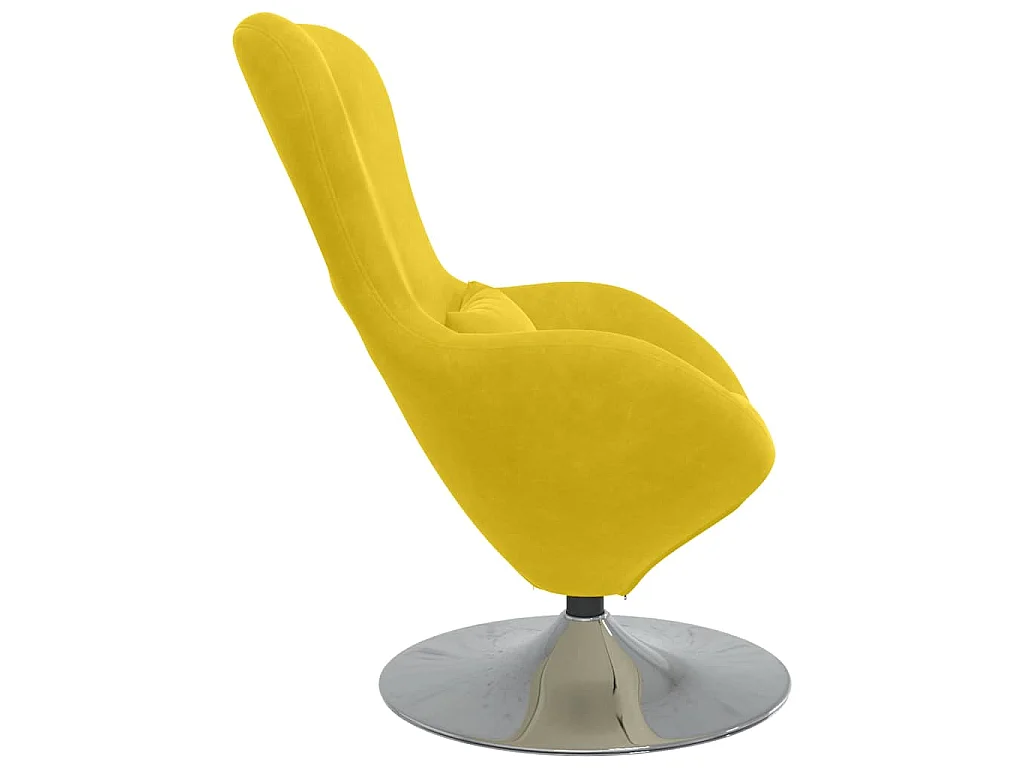 Poltrona uovo Giallo Velluto