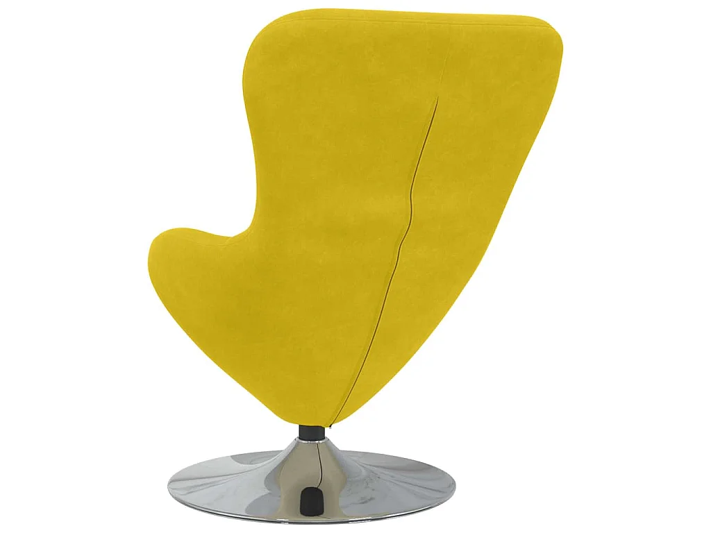 Poltrona uovo Giallo Velluto