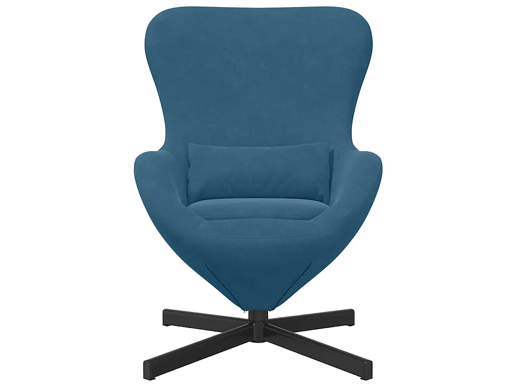 Fauteuil œuf Bleu 63 x 73 x 90 cm Velours