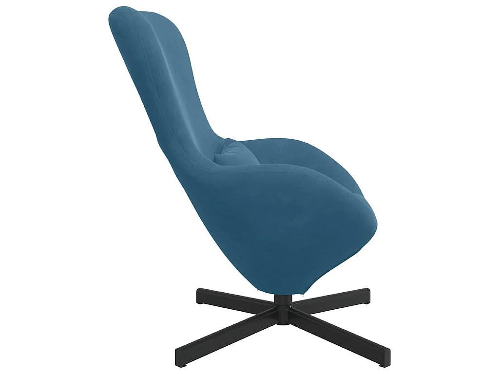 Fauteuil œuf Bleu 63 x 73 x 90 cm Velours