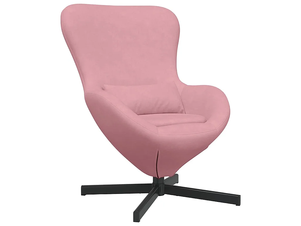 Fauteuil œuf Rose 63 x 73 x 90 cm Velours