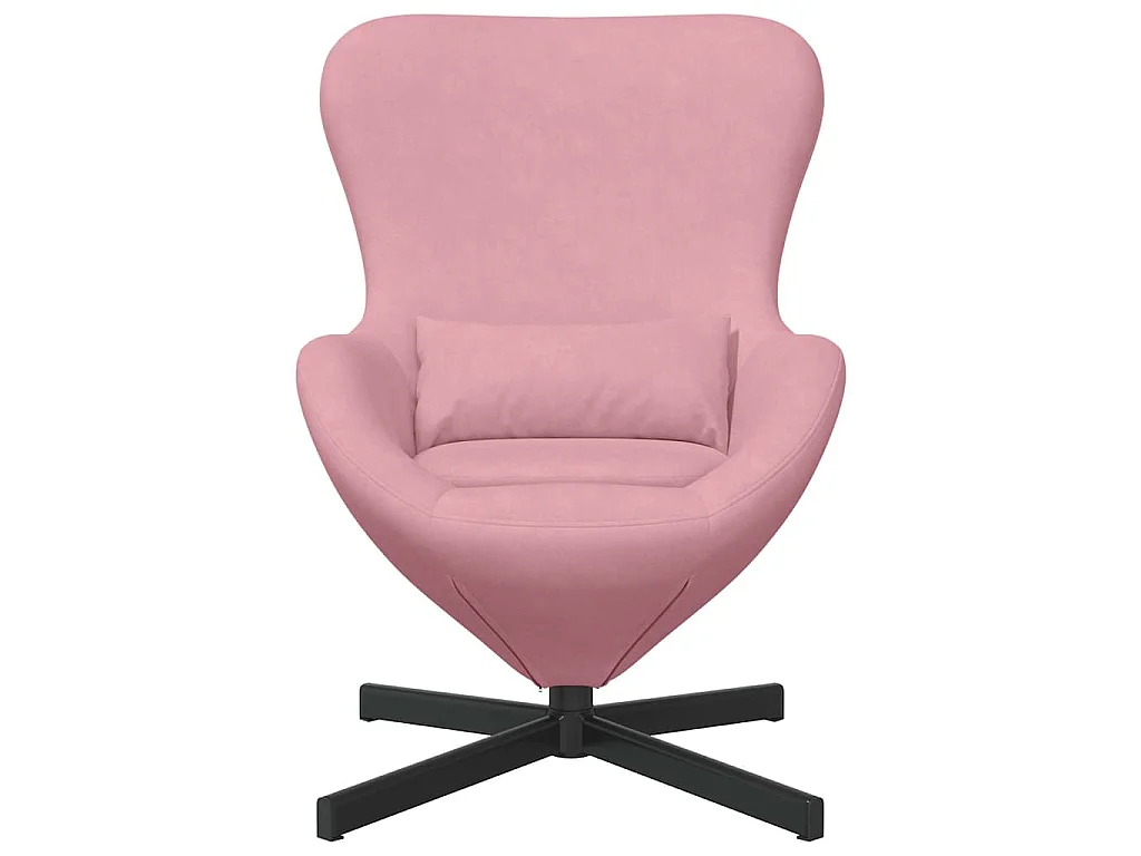 Fauteuil œuf Rose 63 x 73 x 90 cm Velours