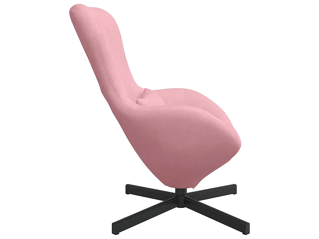 Fauteuil œuf Rose 63 x 73 x 90 cm Velours