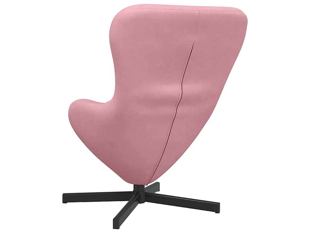 Fauteuil œuf Rose 63 x 73 x 90 cm Velours
