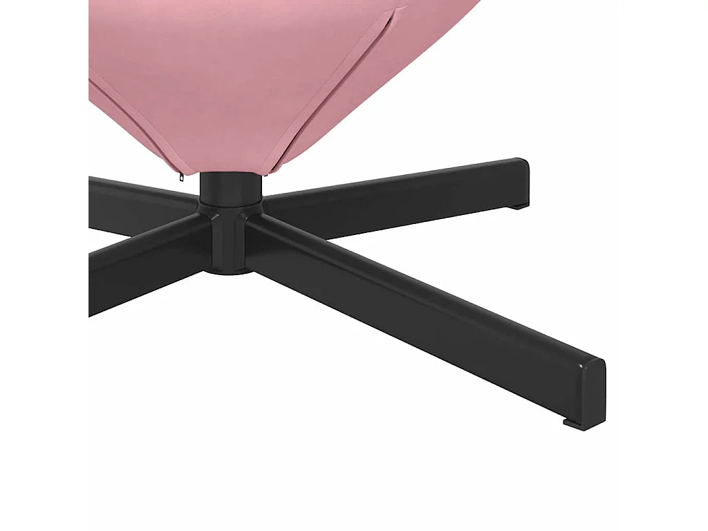 Fauteuil œuf Rose 63 x 73 x 90 cm Velours