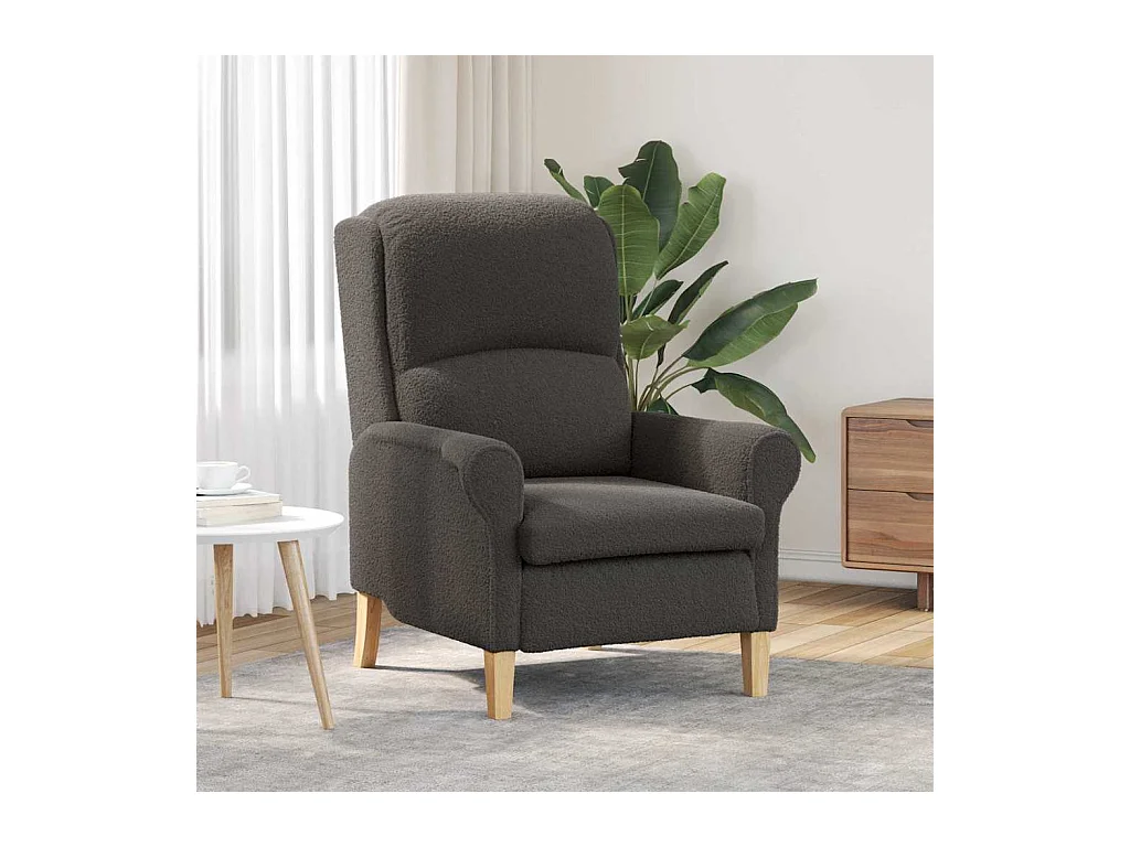 fauteuil Gris foncé 76 x 94 x 102 cm tissu