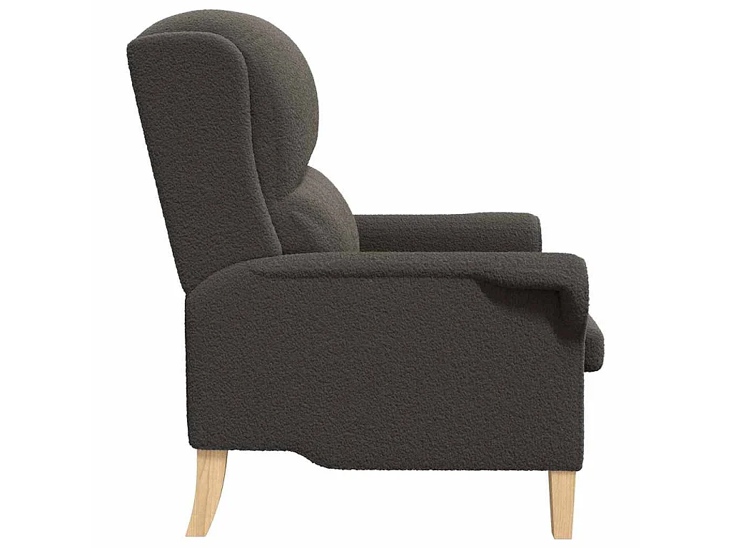 fauteuil Gris foncé Tissu en Sherpa doux