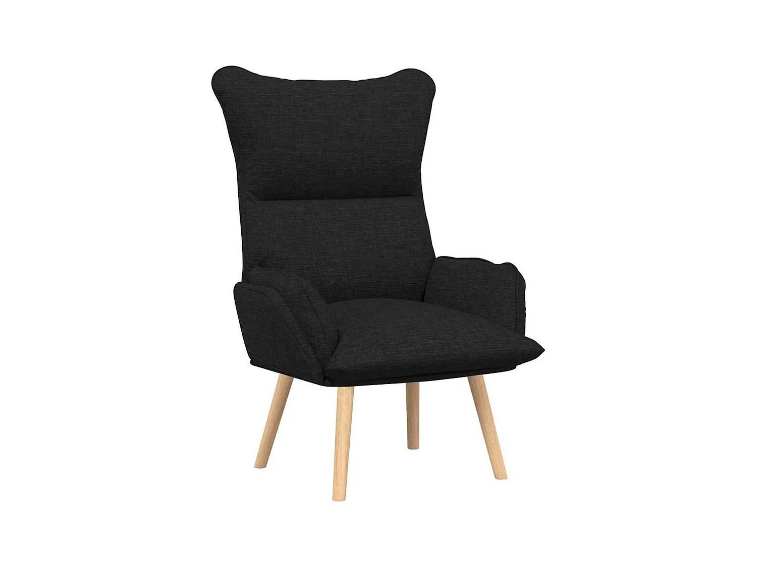 Fauteuil relaxant Noir 69 x 74 x 93 cm tissu