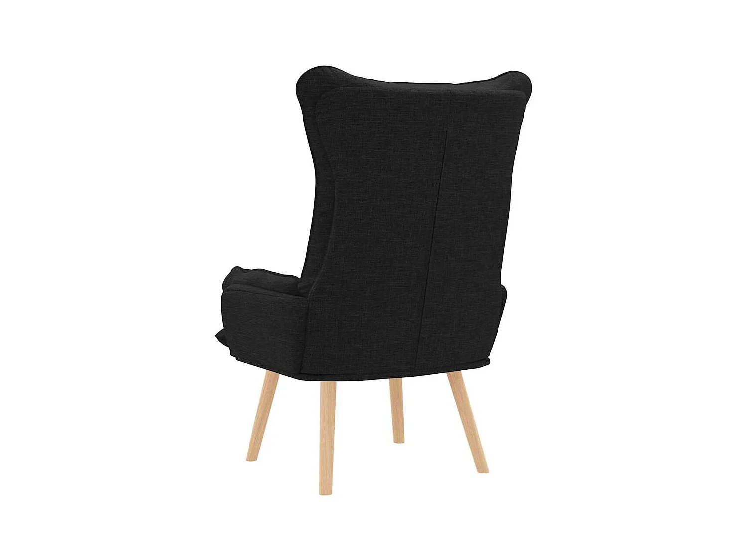 Fauteuil relaxant Noir 69 x 74 x 93 cm tissu