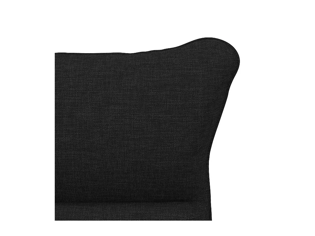 Fauteuil relaxant Noir 69 x 74 x 93 cm tissu