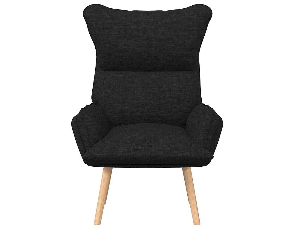 fauteuil Noir 69 x 74 x 93 cm Tissu et Contreplaqué