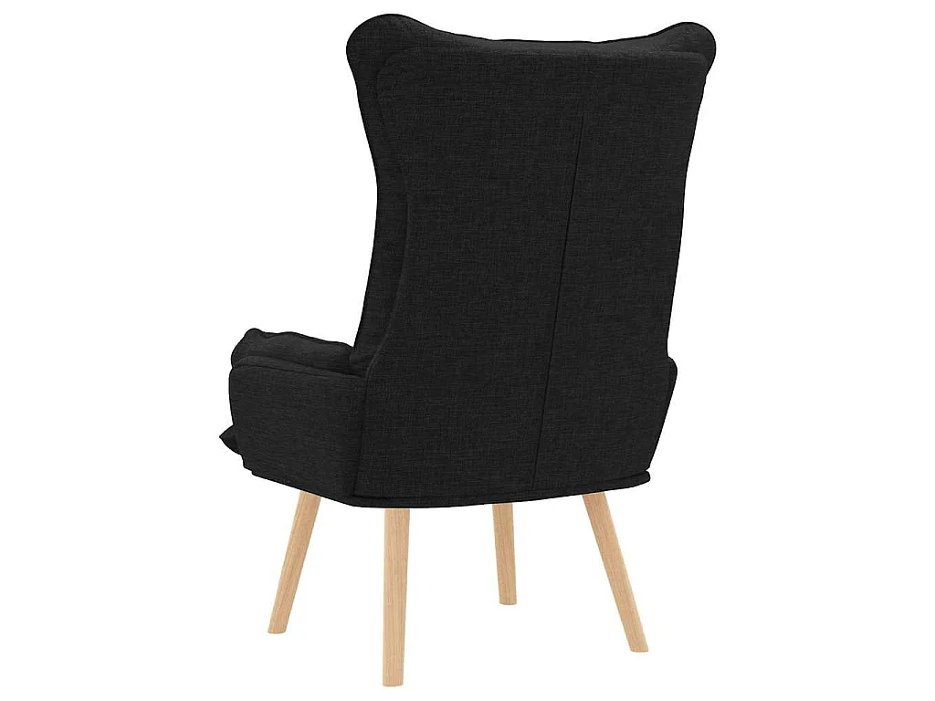 fauteuil Noir 69 x 74 x 93 cm Tissu et Contreplaqué