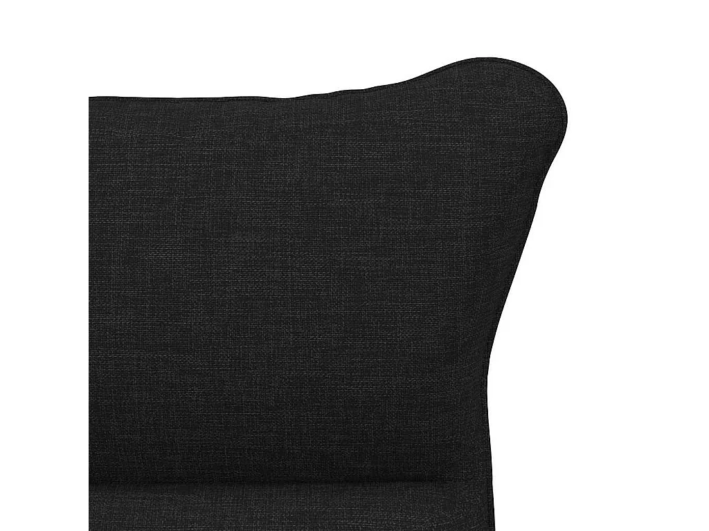 fauteuil Noir 69 x 74 x 93 cm Tissu et Contreplaqué