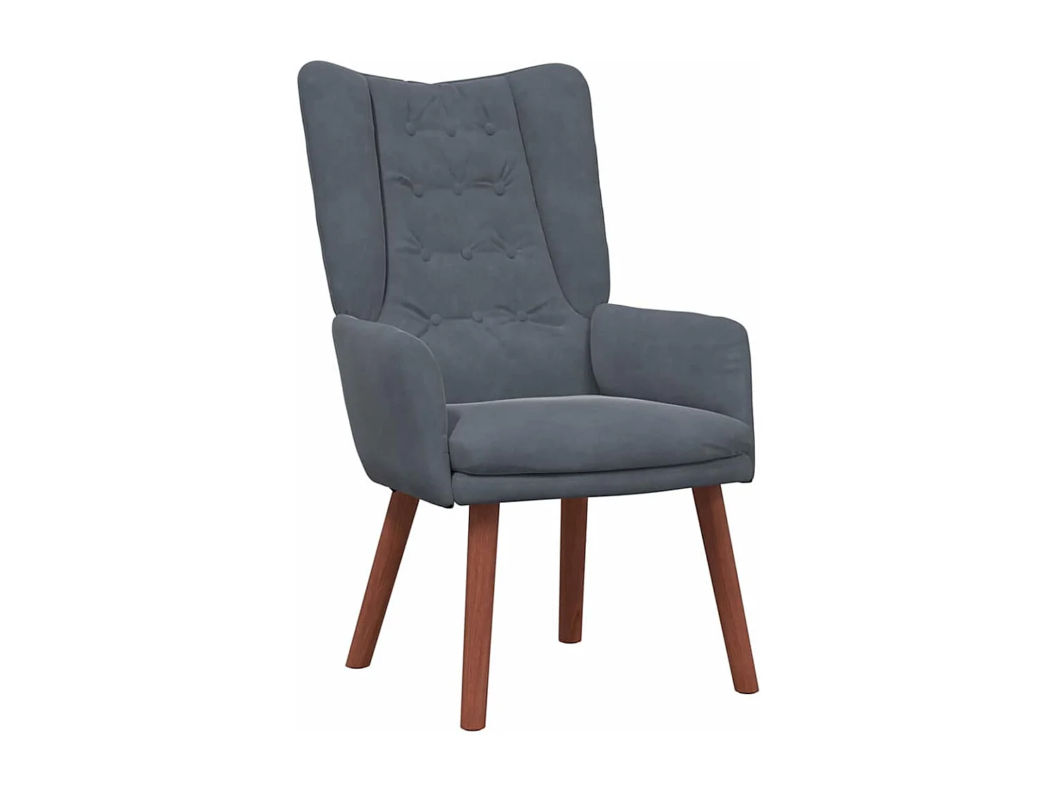 Fauteuil relaxant Gris foncé 63 x 67 x 94 cm Velours