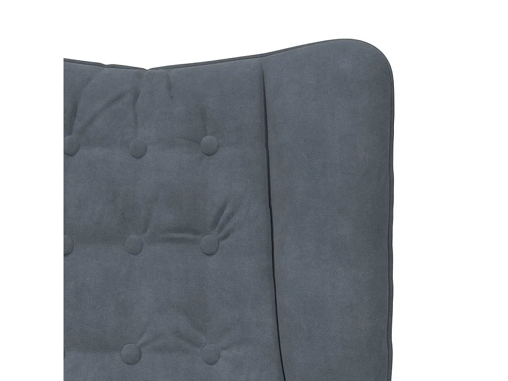 Fauteuil relaxant Gris foncé 63 x 67 x 94 cm Velours