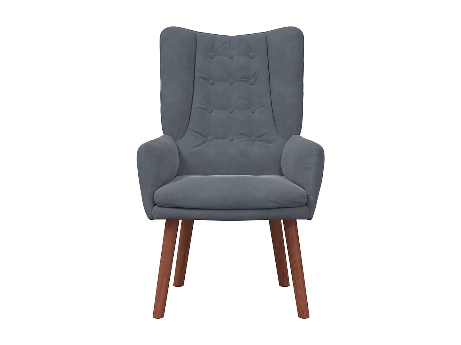 fauteuil Gris foncé 63 x 67 x 94 cm Velours