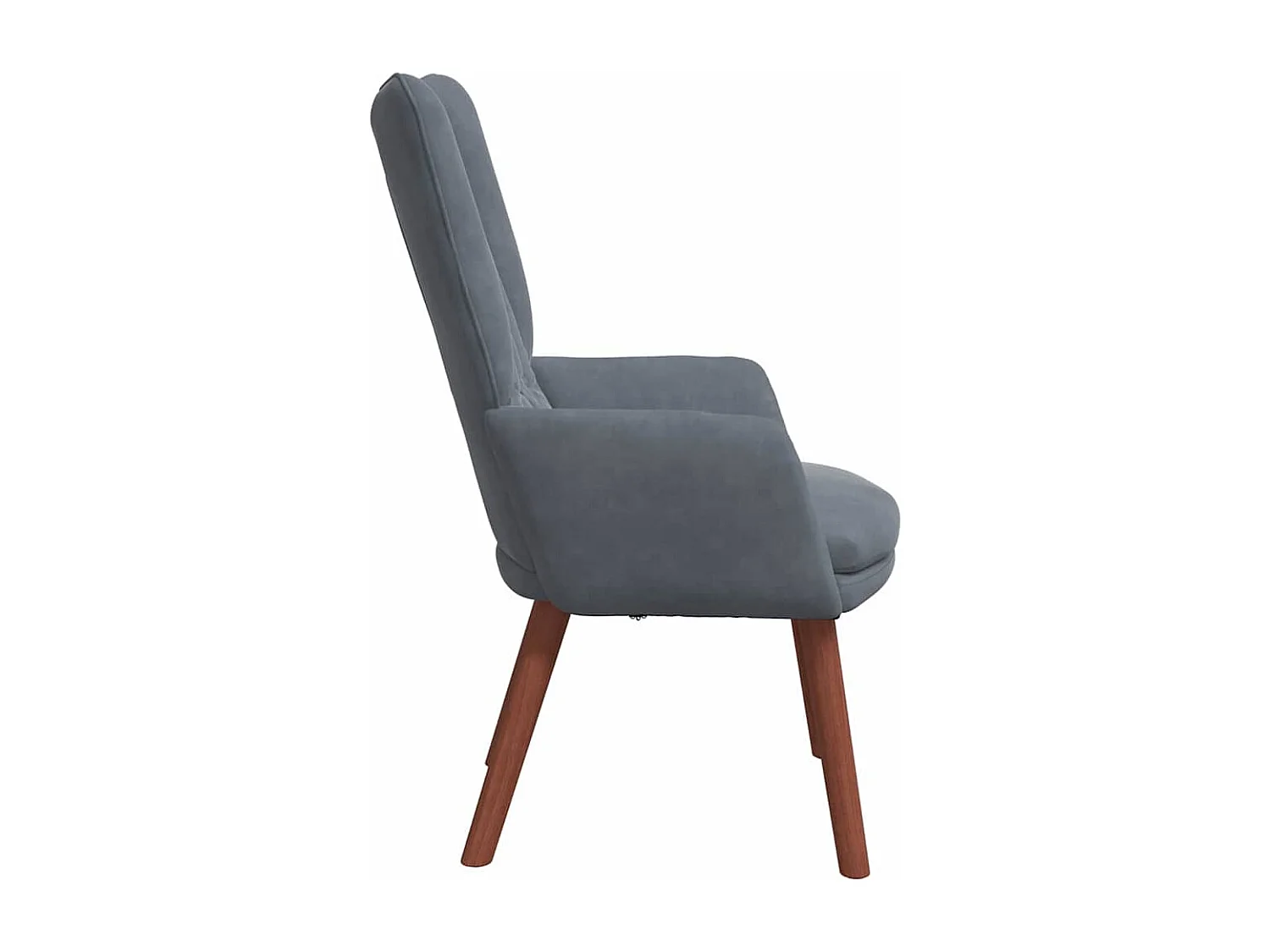 fauteuil Gris foncé 63 x 67 x 94 cm Velours