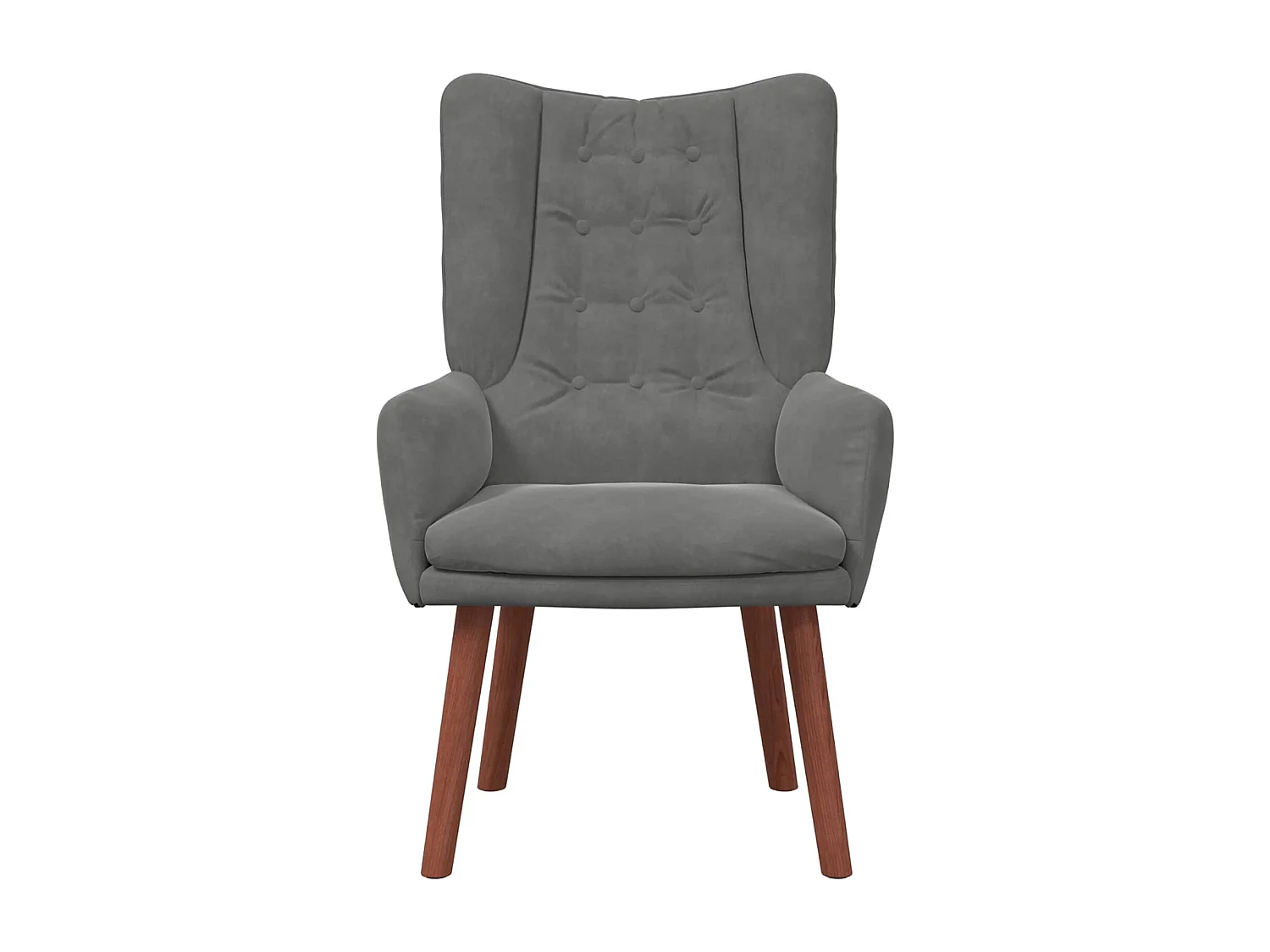 fauteuil Gris foncé 63 x 67 x 94 cm Velours