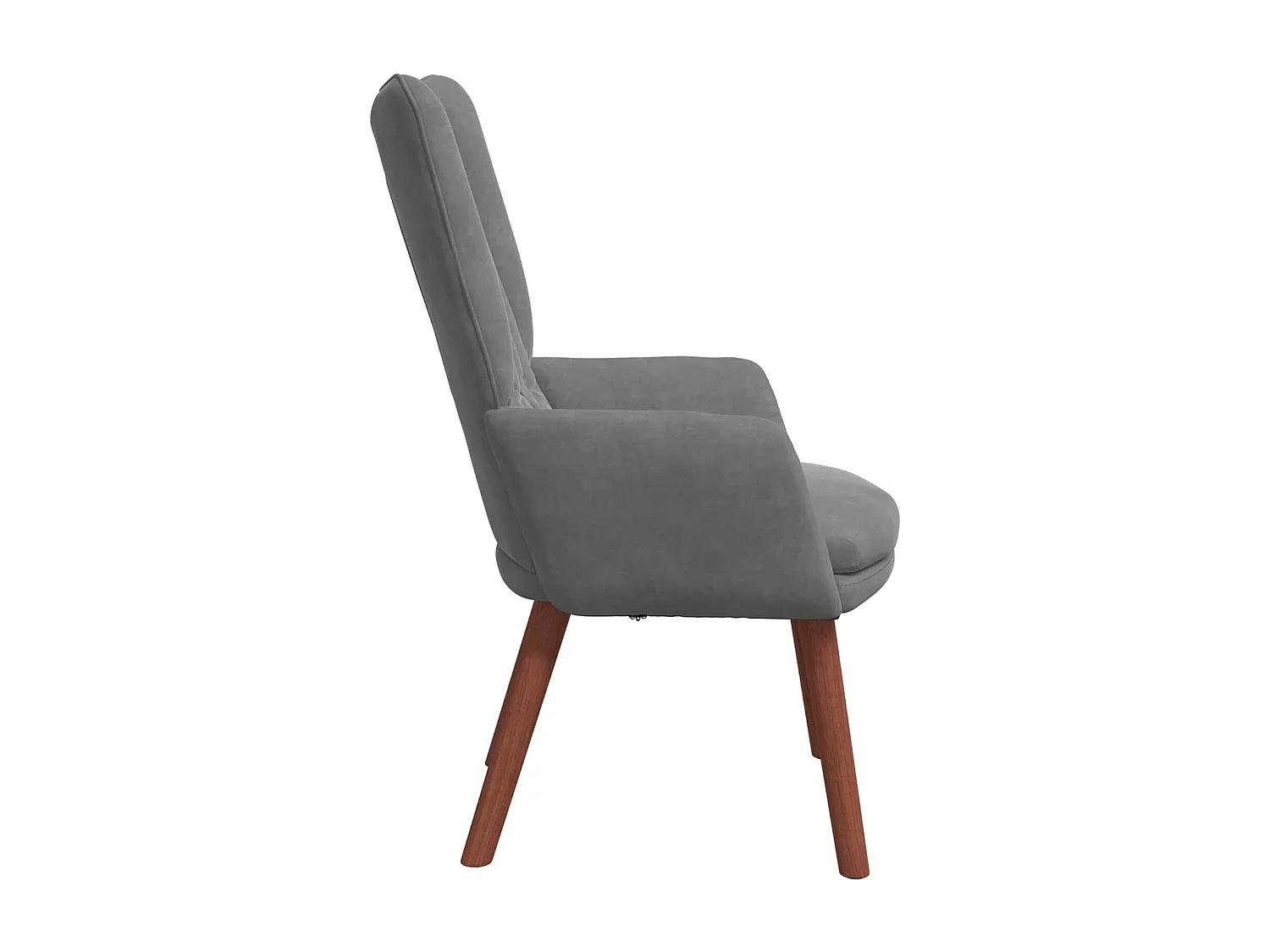 fauteuil Gris foncé 63 x 67 x 94 cm Velours
