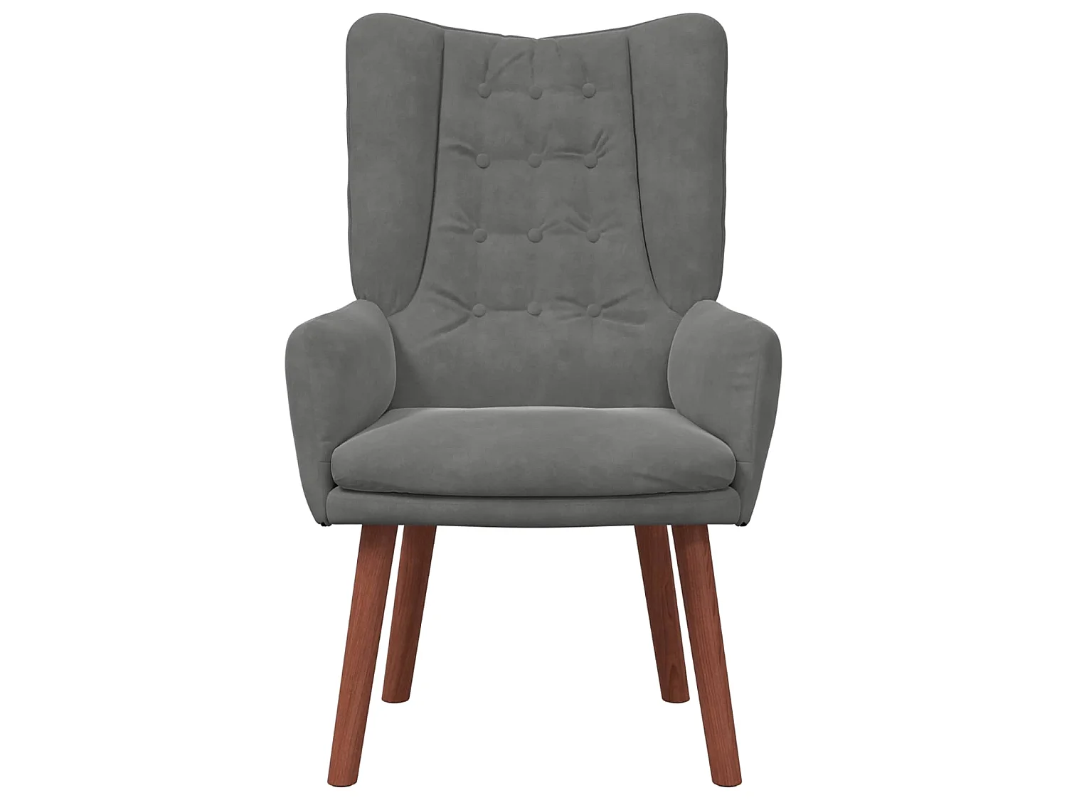 fauteuil Gris foncé 63 x 67 x 94 cm Velours