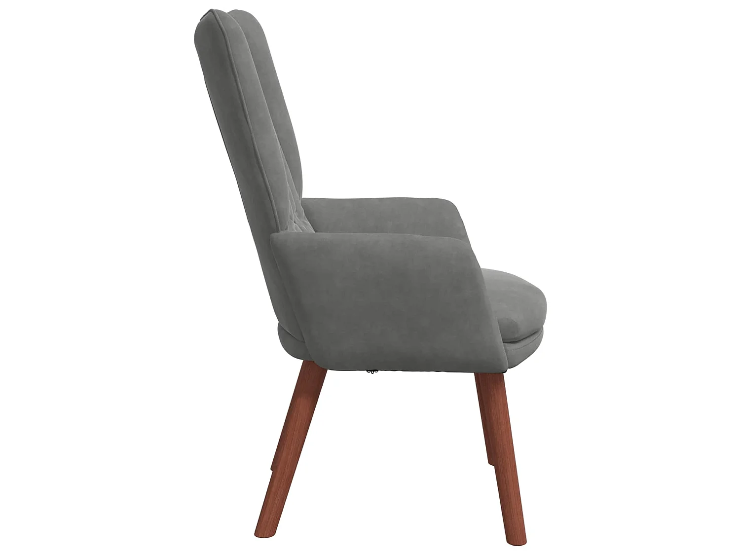 fauteuil Gris foncé 63 x 67 x 94 cm Velours