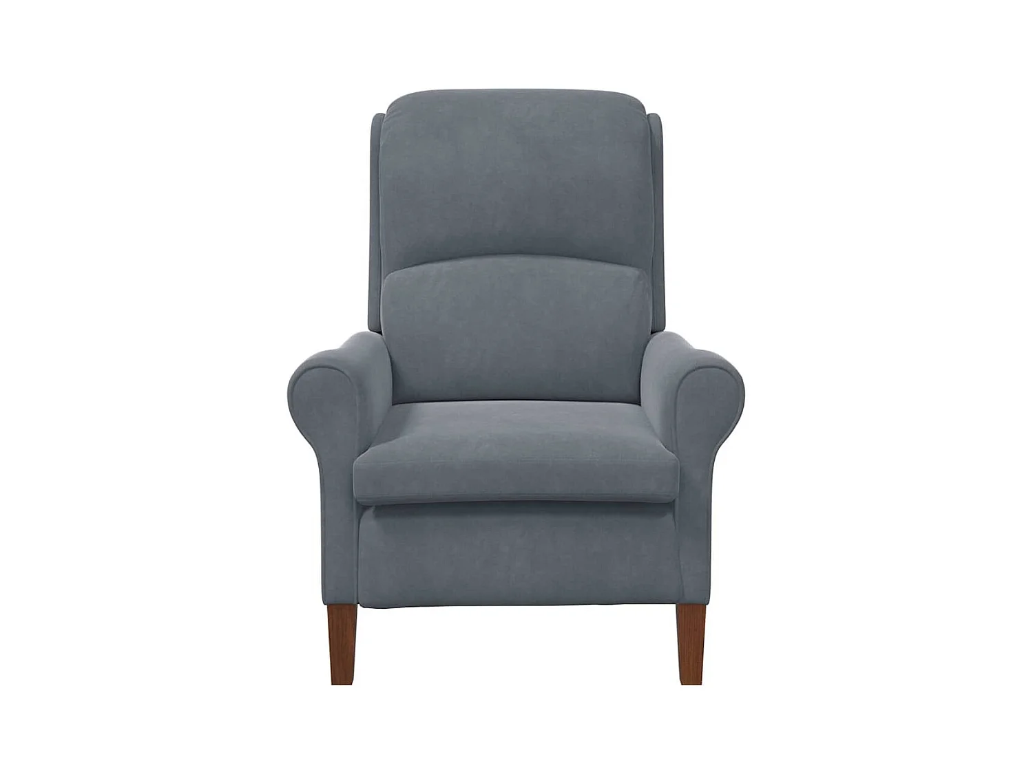 fauteuil Gris foncé 76 x 94 x 102 cm Velours