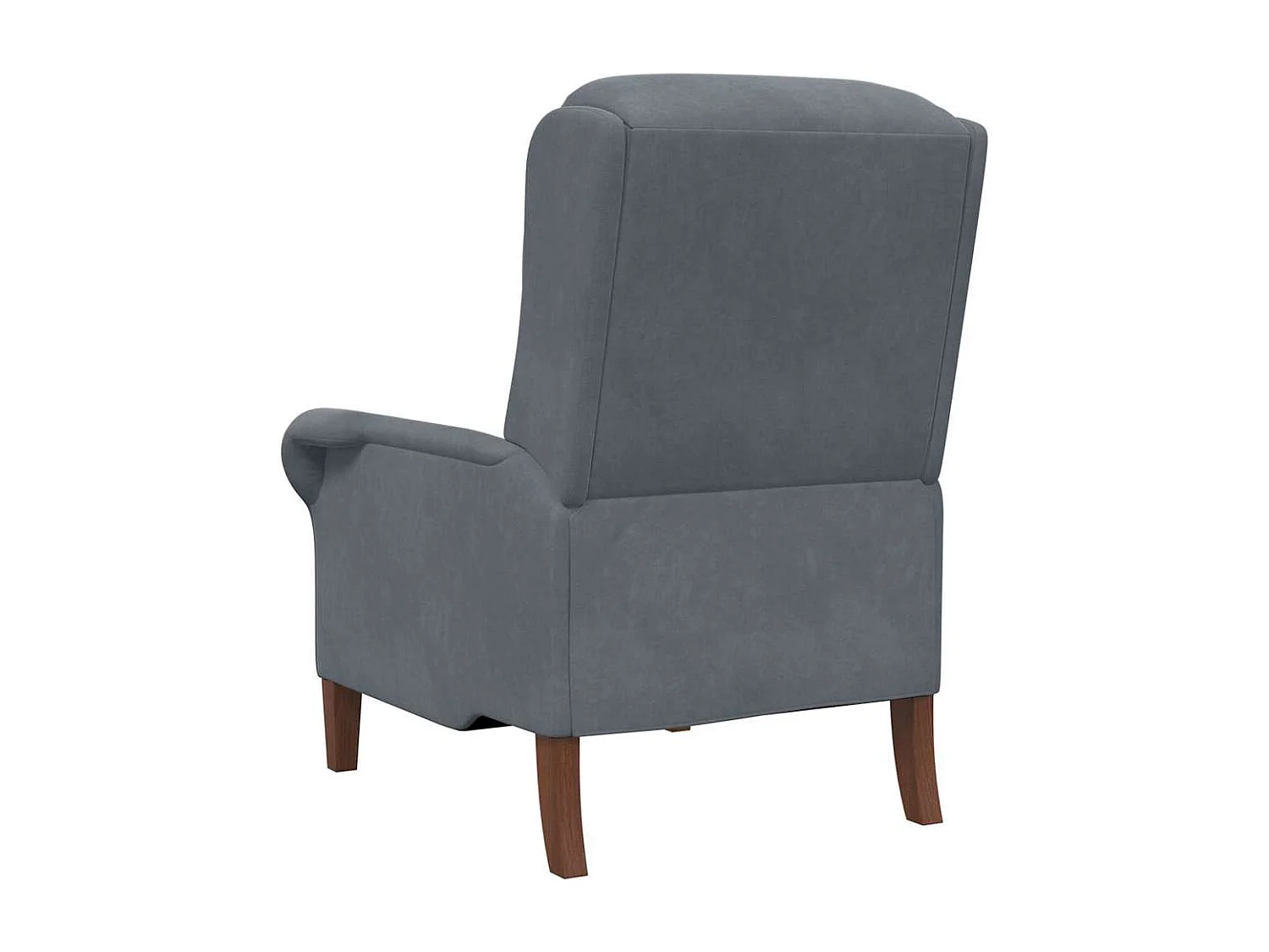 fauteuil Gris foncé 76 x 94 x 102 cm Velours