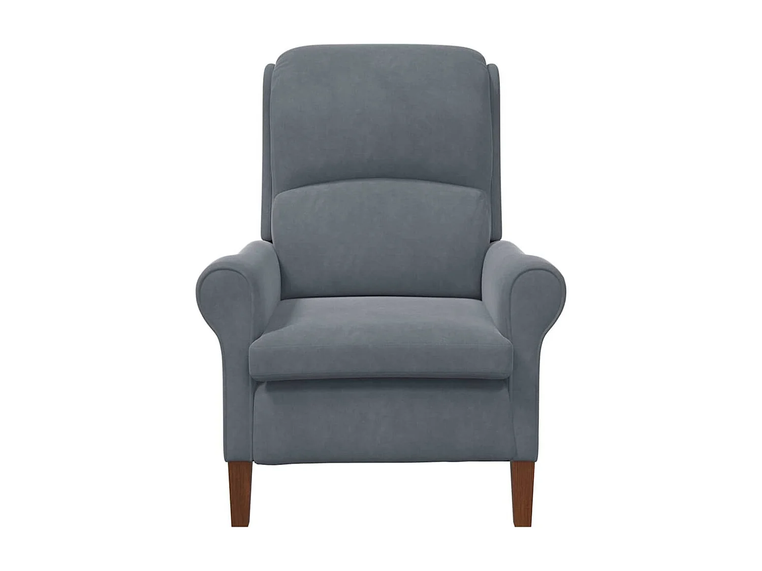 fauteuil Gris foncé 76 x 94 x 102 cm Velours