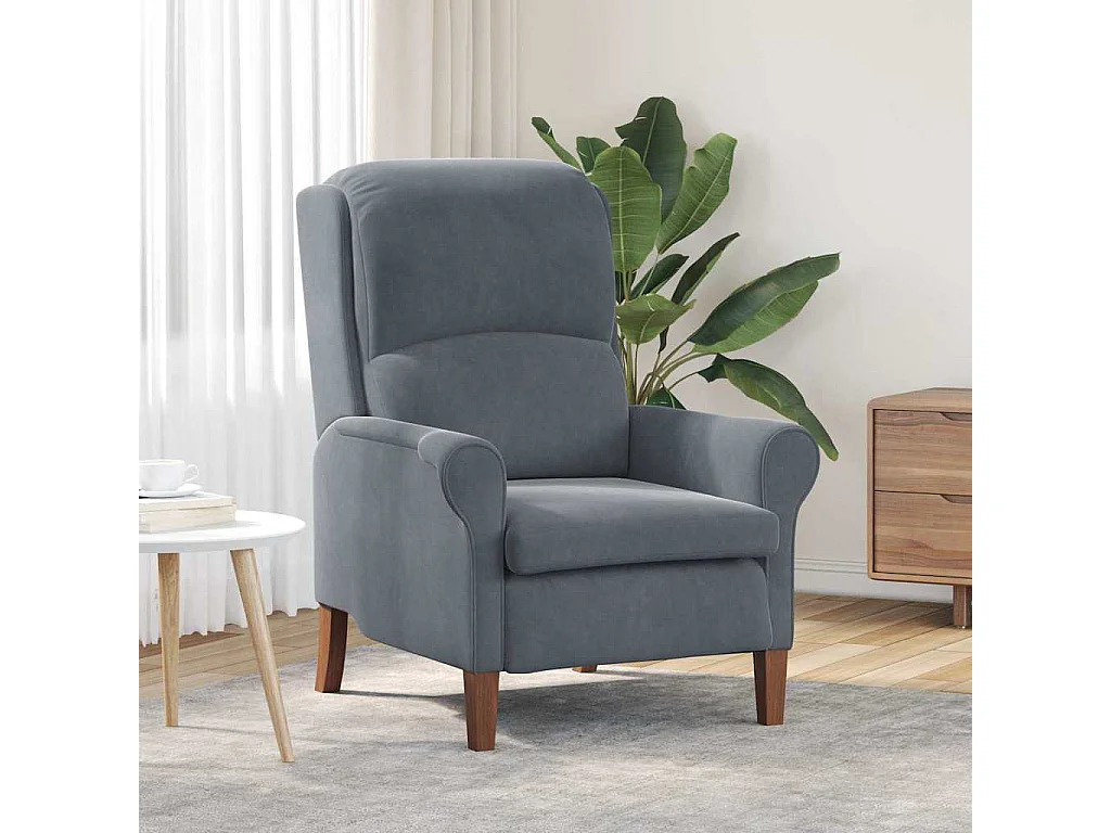 fauteuil Gris foncé Velours
