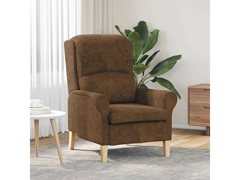 fauteuil Marron 76 x 94 x 102 cm Cuir synthétique