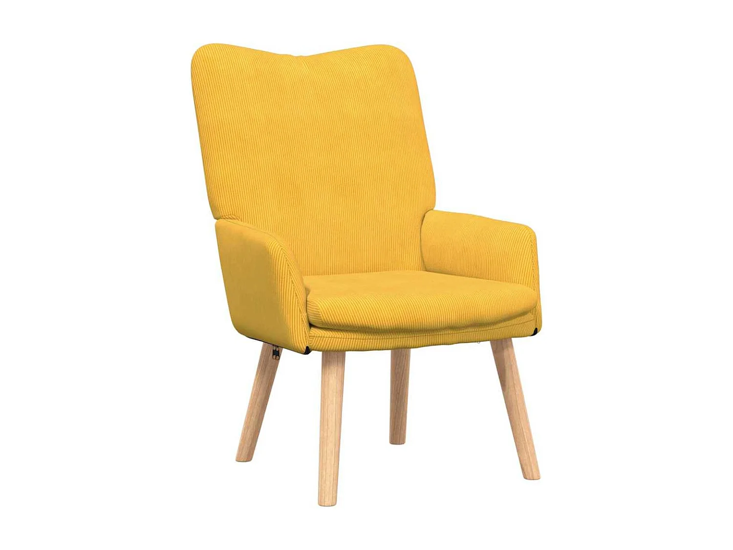 Fauteuil relaxant Jaune clair 63 x 67 x 94 cm tissu