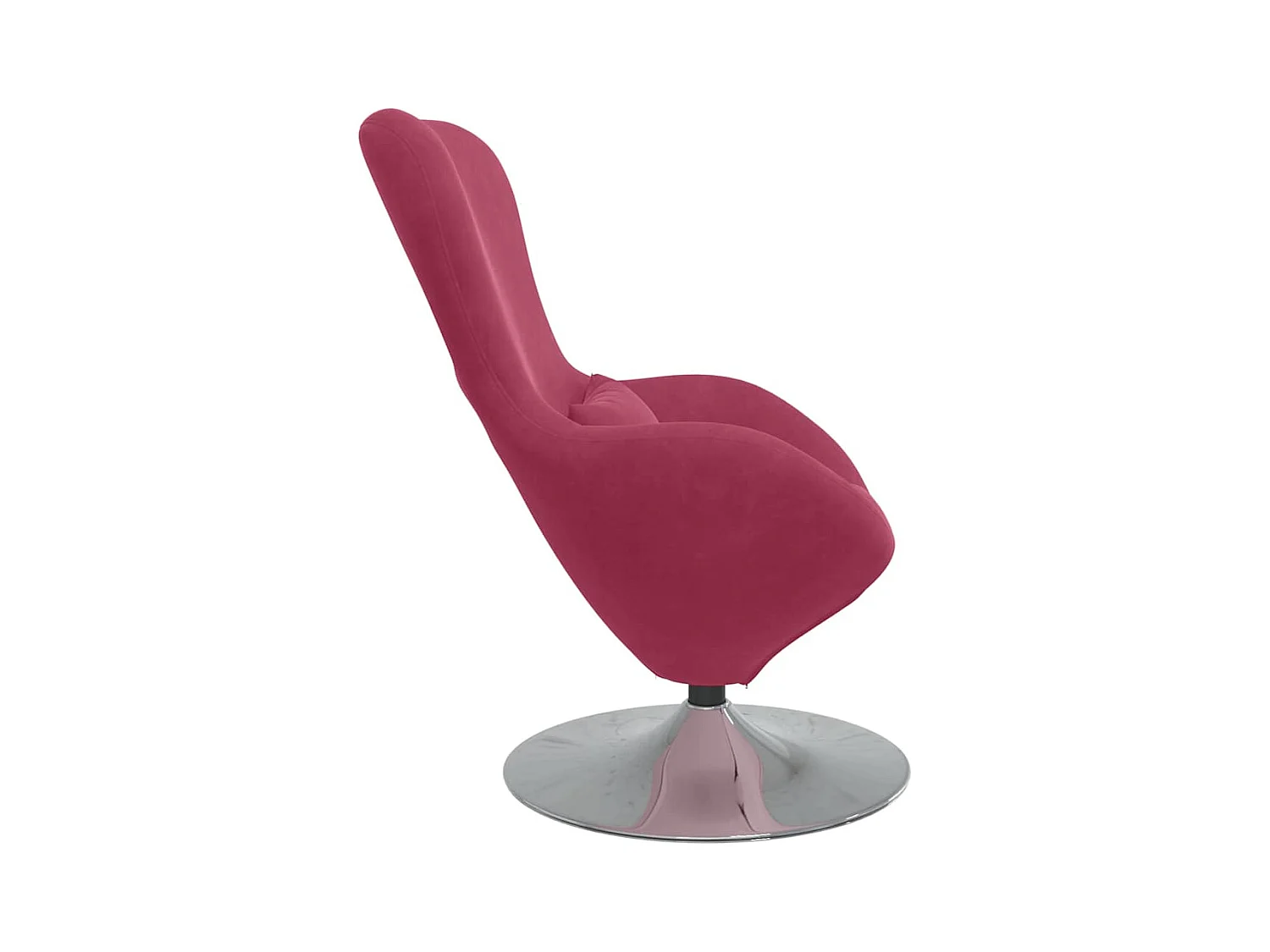 Fauteuil œuf Bordeaux 63 x 73 x 90 cm Velours