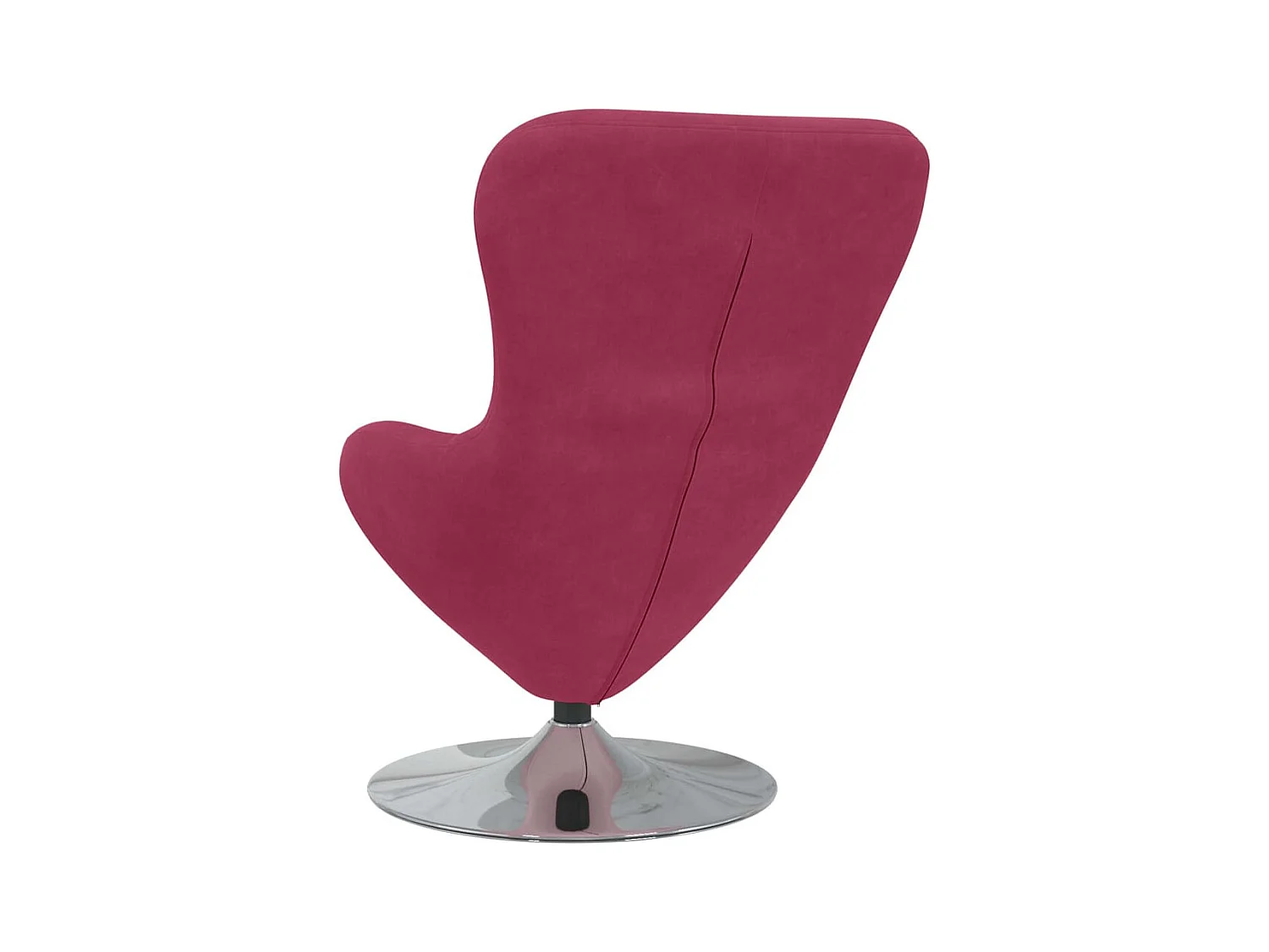 Fauteuil œuf Bordeaux 63 x 73 x 90 cm Velours