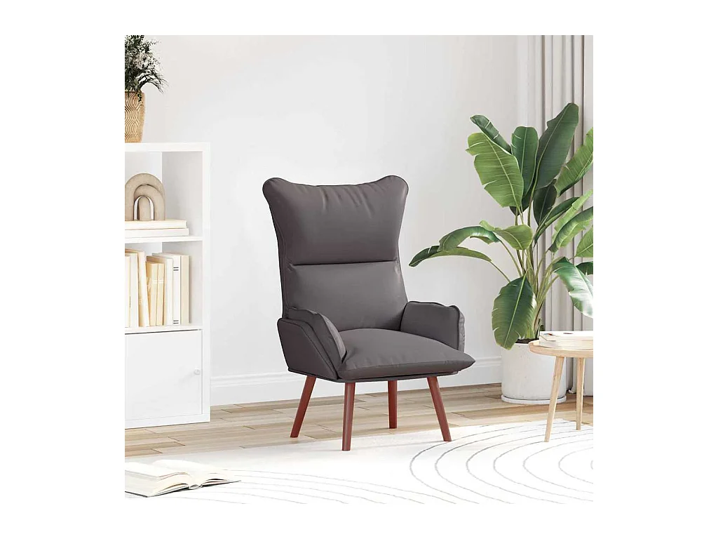 Fauteuil relaxant Gris 69 x 74 x 93 cm Faux cuir