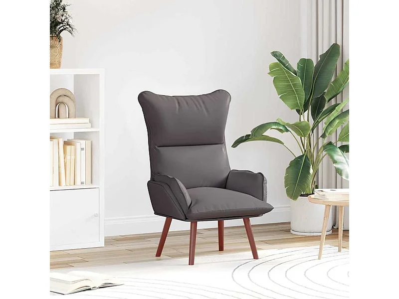 poltrona Grigio 69 x 74 x 93 cm Pelle Artificiale