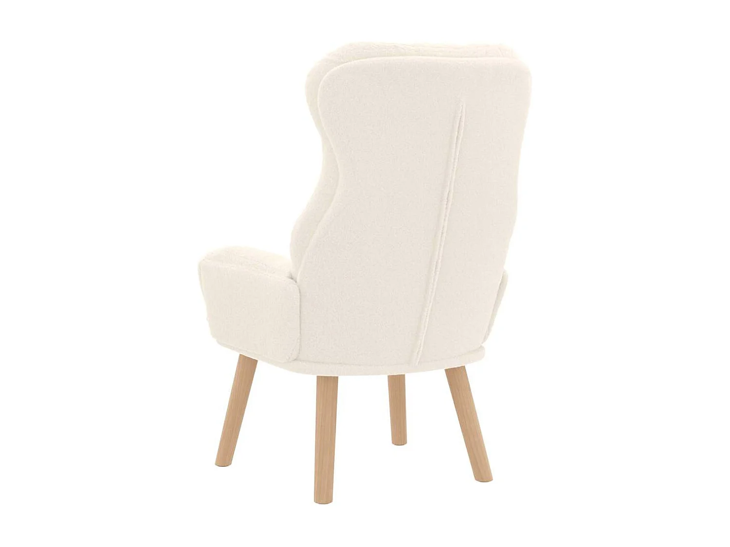 Fauteuil relaxant Crème 69 x 74 x 93 cm tissu