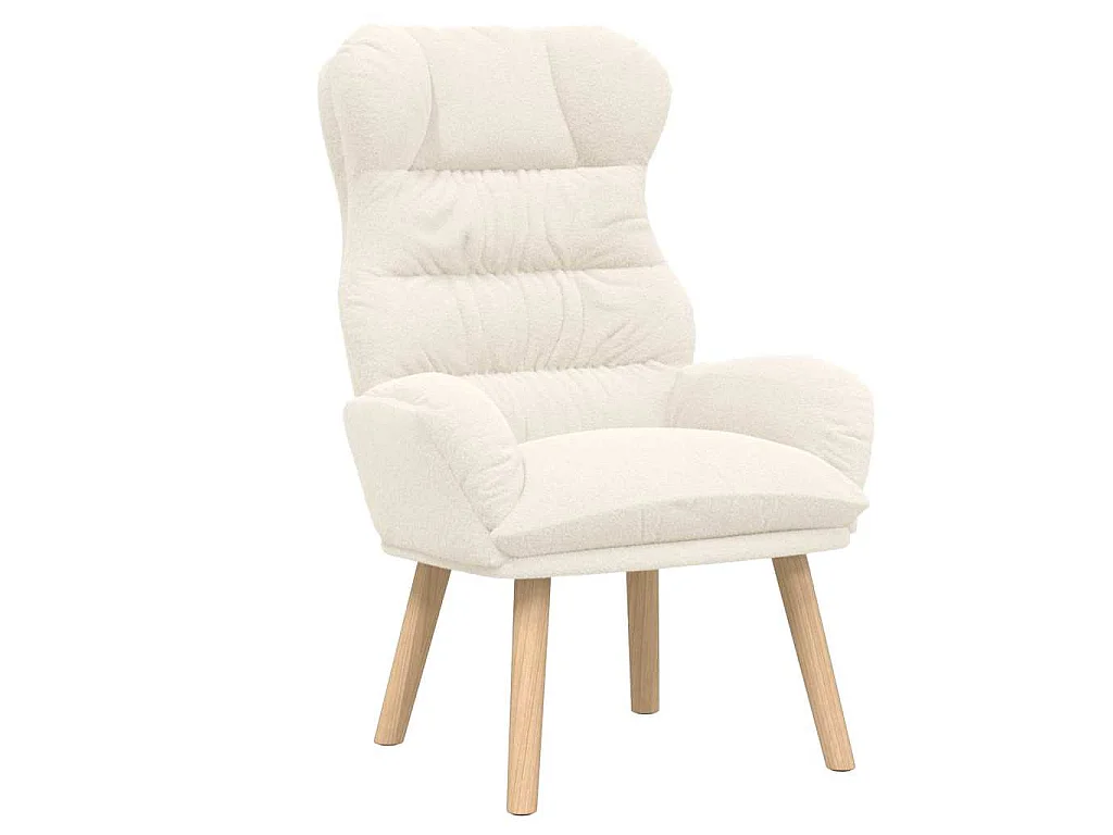 poltrona Crema 69 x 74 x 93 cm Tessuto Sherpa