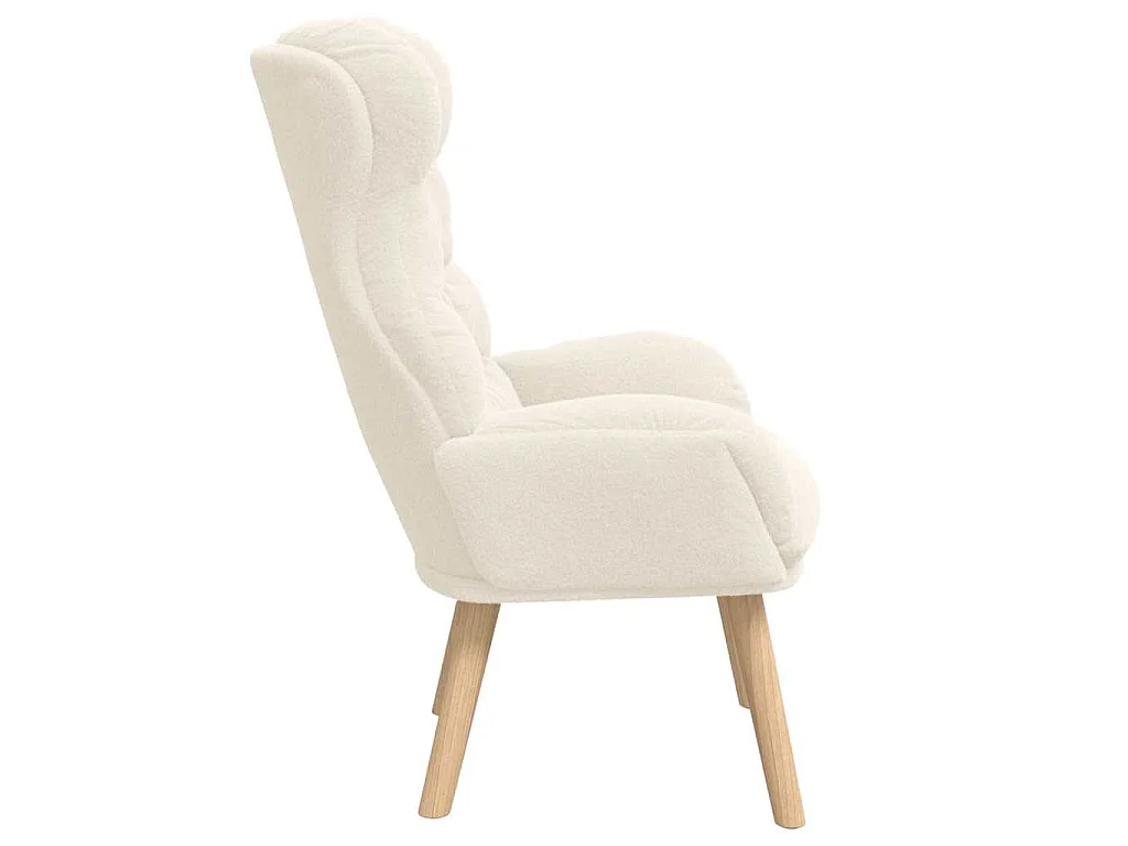 poltrona Crema 69 x 74 x 93 cm Tessuto Sherpa