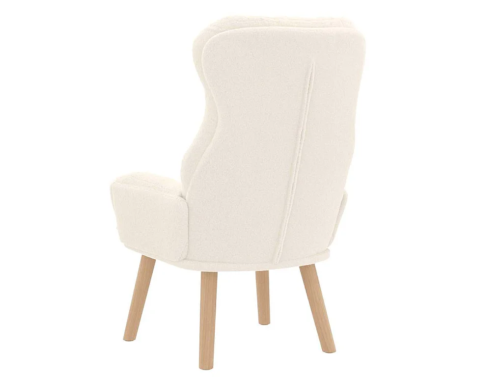 poltrona Crema 69 x 74 x 93 cm Tessuto Sherpa