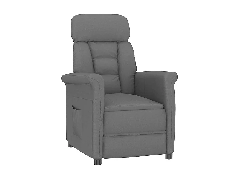 Recliner Stoel Donkergrijs Donkergrijs 70.5 x 96.5 x 95 cm Stof
