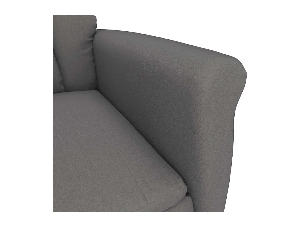 Fauteuil Relax Dark Grey Gris foncé 70.5 x 96.5 x 95 cm tissu