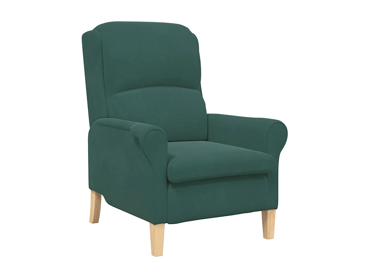 Fauteuil Donkergroen 76 x 94 x 102 cm Fluweel