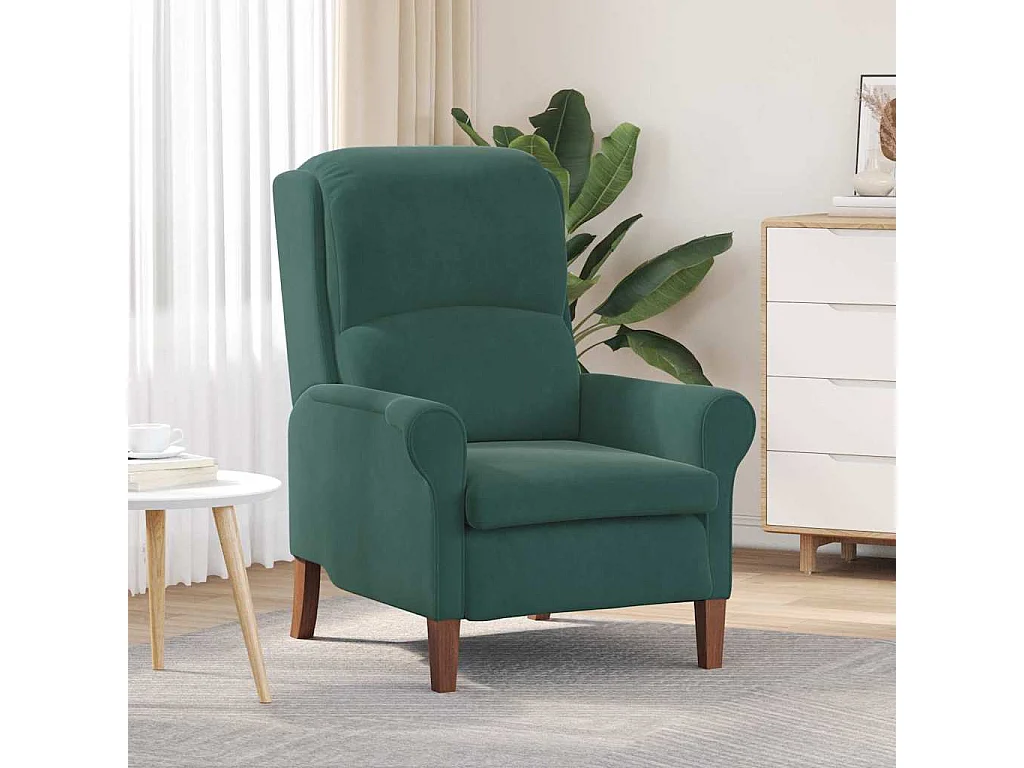 fauteuil Vert foncé Velours