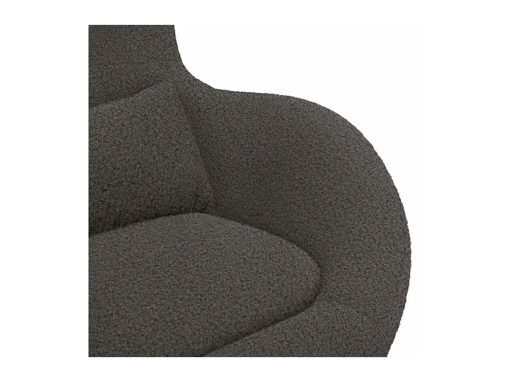 Fauteuil œuf Gris foncé 63 x 73 x 90 cm tissu