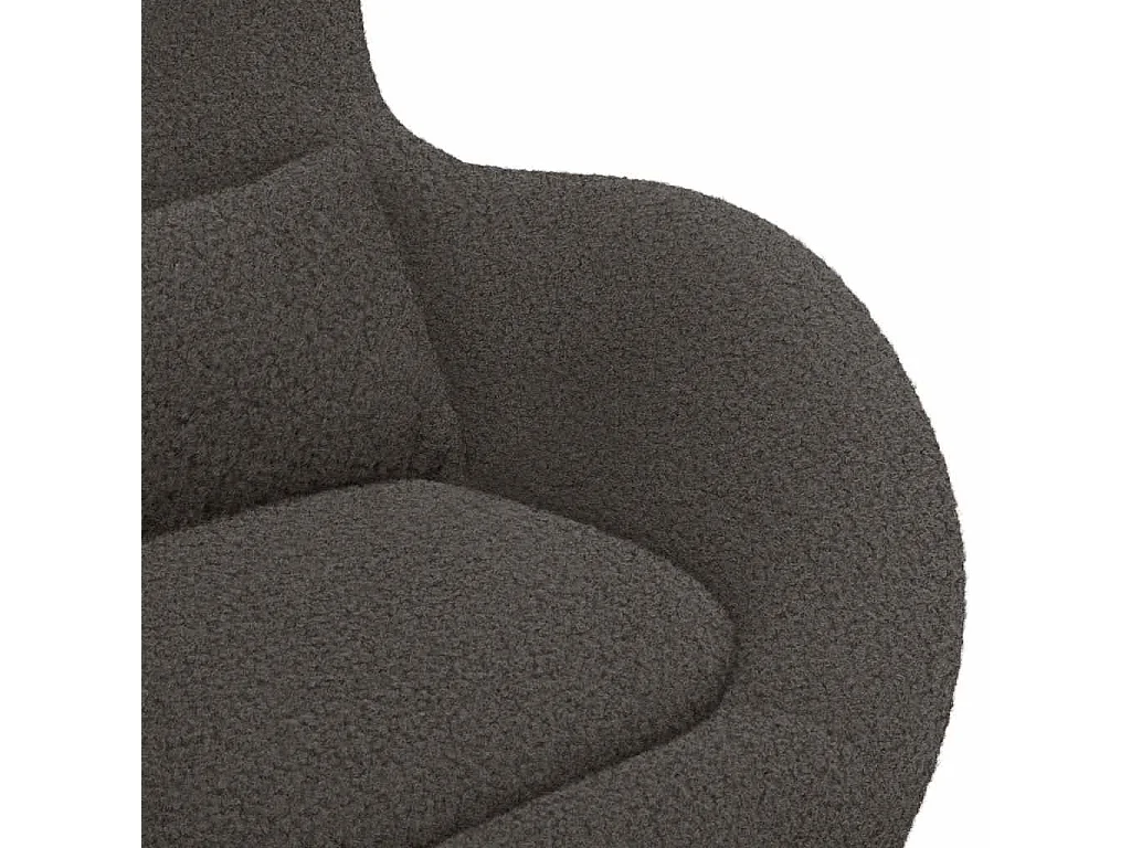 Fauteuil œuf Gris foncé 63 x 73 x 90 cm tissu